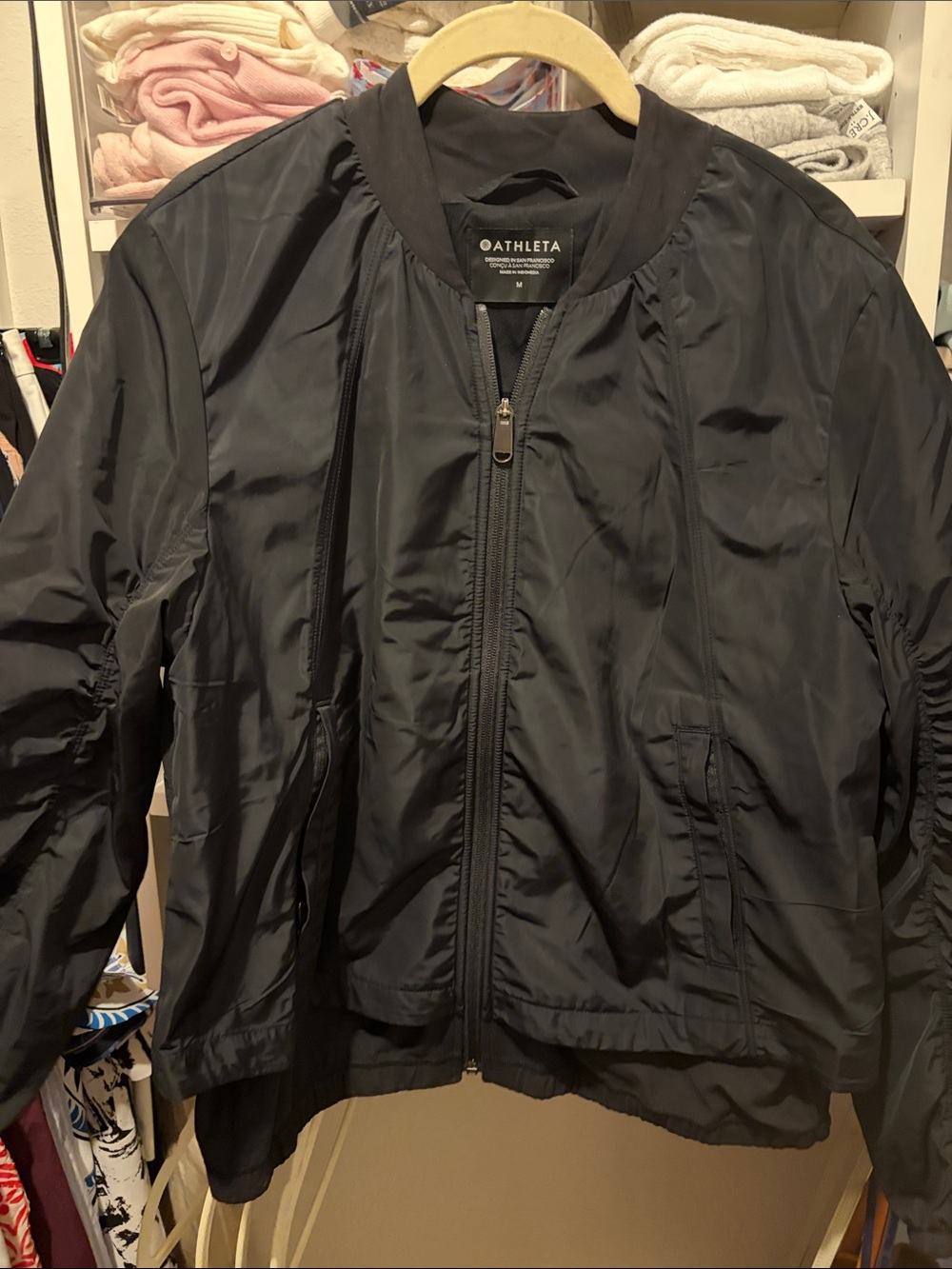 Athleta Black Women's Bomber Jacket